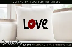 Valentine's Day SVG PNG EPS DXF Love Heart SVG for Cricut Product Image 1