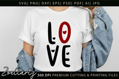 Valentine's Day SVG PNG EPS DXF Love Heart SVG for Cricut Product Image 1