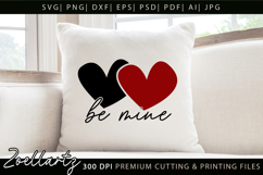 Valentine's Day Be Mine SVG Valentine Love Heart T-shirt Mug Product Image 2