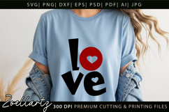 Valentine's Day SVG PNG EPS DXF Love Heart SVG for Cricut Product Image 3