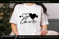 Valentine's Day SVG PNG EPS DXF Love Heart SVG for Cricut Product Image 3