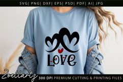 Valentine's Day SVG PNG EPS DXF Love Heart SVG for Cricut Product Image 2