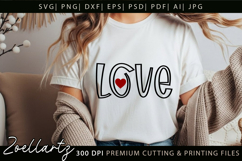 Valentine's Day SVG PNG EPS DXF Love Heart SVG for Cricut Product Image 4