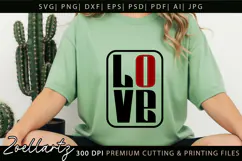 Valentine's Day SVG Love Hearts Couple T-shirt Mug Designs Product Image 4