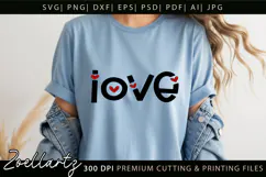 Valentine's Day SVG PNG EPS DXF Love Heart SVG for Cricut Product Image 1