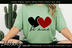 Valentine's Day Be Mine SVG Valentine Love Heart T-shirt Mug Product Image 4