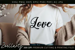 Valentine's Day SVG Love Hearts Couple T-shirt Mug Designs Product Image 5