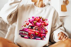 Valentines Day Truck PNG, Valentine Sublimation PNG, Love Product Image 3