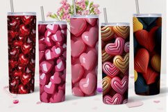 Valentines day tumbler bundle, heart tumbler Product Image 5