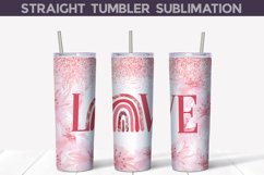 Valentine Rainbow Tumbler Sublimation | Valentine Tumbler Product Image 1