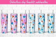 Valentines day tumbler sublimation design wrap 20 Oz Product Image 1