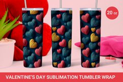 Valentines day tumbler, 3d Heart tumbler Product Image 1