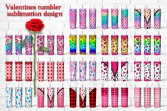 Valentines tumbler sublimation design bundle wrap 20 Oz Product Image 1