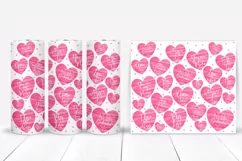  Valentines Hearts Tumbler Sublimation I 20 Oz Valentines Tumbler Wrap I 20 Oz Tumbler Wrap PNG