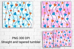 Valentines tumbler sublimation design bundle wrap 20 Oz Product Image 2