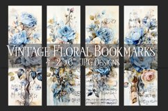 Valentine&#039;s Day, Vintage Floral Bookmarks, Printables, s11 Product Image 1