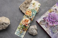 Valentine&#039;s Day, Vintage Floral Bookmarks, Printables, s19 Product Image 4