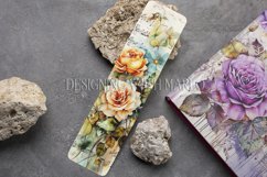 Valentine&#039;s Day, Vintage Floral Bookmarks, Printables, s19 Product Image 5