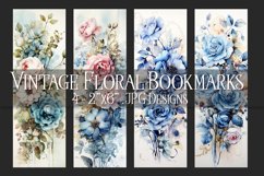Valentine&#039;s Day, Vintage Floral Bookmarks, Printables, s2 Product Image 1