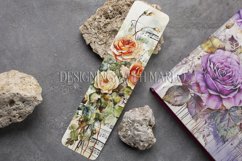Valentine&#039;s Day, Vintage Floral Bookmarks, Printables, s20 Product Image 3