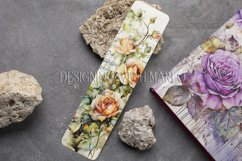 Valentine&#039;s Day, Vintage Floral Bookmarks, Printables, s21 Product Image 2