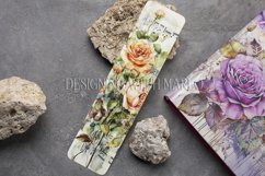 Valentine&#039;s Day, Vintage Floral Bookmarks, Printables, s21 Product Image 5