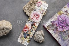 Valentine&#039;s Day, Vintage Floral Bookmarks, Printables, s23 Product Image 3