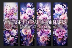 Valentine&#039;s Day, Vintage Floral Bookmarks, Printables, s24 Product Image 1