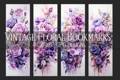 Valentine&#039;s Day, Vintage Floral Bookmarks, Printables, s25 Product Image 1