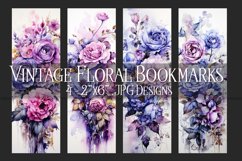 Valentine&#039;s Day, Vintage Floral Bookmarks, Printables, s28 Product Image 1