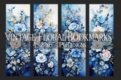 Valentine&#039;s Day, Vintage Floral Bookmarks, Printables, s8 Product Image 1