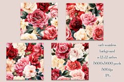 Valentine&#039;s Day, Vintage Floral Seamless Patterns, s4 Product Image 2