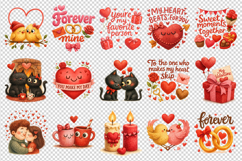 Valentine's Day clipart printable sublimation bundle png Product Image 4