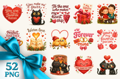 Valentine's Day clipart printable sublimation bundle png Product Image 1