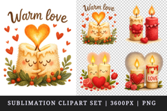 Valentine's Day clipart printable sublimation design png Product Image 1