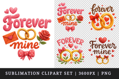 Valentine's Day clipart printable sublimation design png Product Image 1