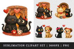 Valentine's Day clipart printable sublimation design png Product Image 1