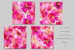 Valentine's Day, Girly Pink Watercolor Seamless Patterns, 19 Product Image 2