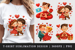 Valentine's Day t-shirt printable sublimation design png Product Image 1