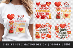Valentine's Day t-shirt printable sublimation design png Product Image 1