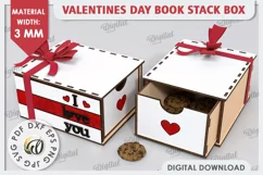 Valentine's Day Box Laser Cut. Valentine Day Gifts SVG Product Image 1