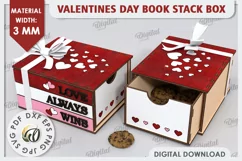 Valentine's Day Box Laser Cut. Valentine Day Gifts SVG Product Image 1