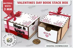 Valentine's Day Box Laser Cut. Valentine Day Gifts SVG Product Image 1