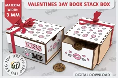 Valentine's Day Box Laser Cut. Valentine Day Gifts SVG Product Image 1