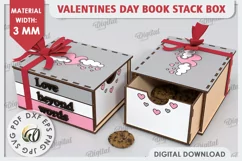 Valentine's Day Box Laser Cut. Valentine Day Gifts SVG Product Image 1