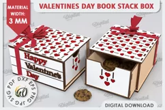 Valentine's Day Box Laser Cut. Valentine Day Gifts SVG Product Image 1
