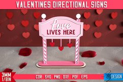 Valentine's Directional Signs | Table Statuette | Holiday Product Image 1