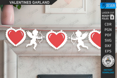 Valentine’s Day Garlands Laser Cut Bundle | Wall Decor SVG Product Image 11
