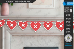 Valentine’s Day Garlands Laser Cut Bundle | Wall Decor SVG Product Image 3