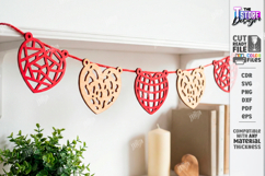 Valentine's Day Garland Laser Cut | Romantic Banner | Love Product Image 1